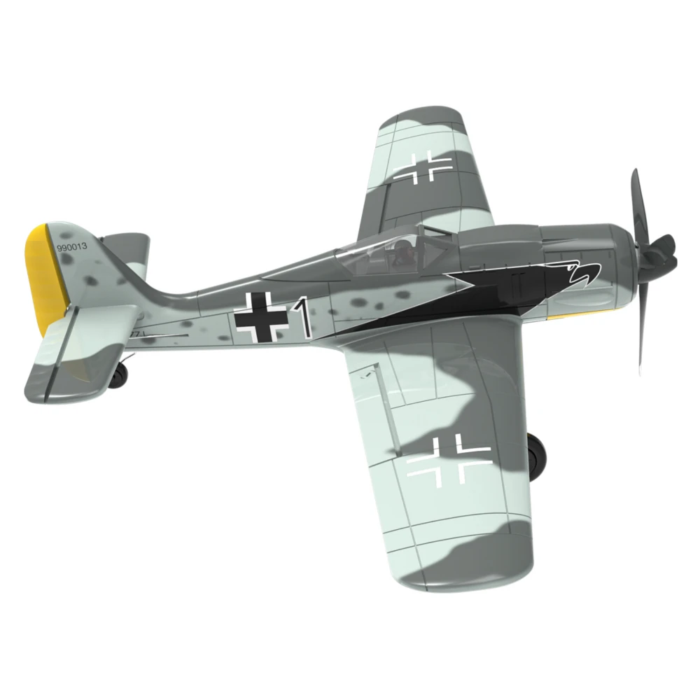 Eachine Mini FW190 400mm Wingspan 2.4G 4CH 6-Axis Gyro One Key Aerobatics XPilot Stabilization System EPP RC Airplane BNF/RTF Compatible DSM S-BUS Protocol for Beginner