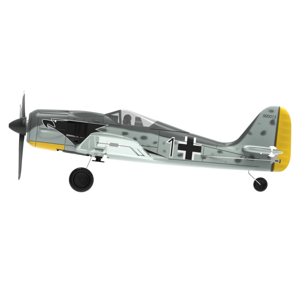 Eachine Mini FW190 400mm Wingspan 2.4G 4CH 6-Axis Gyro One Key Aerobatics XPilot Stabilization System EPP RC Airplane BNF/RTF Compatible DSM S-BUS Protocol for Beginner