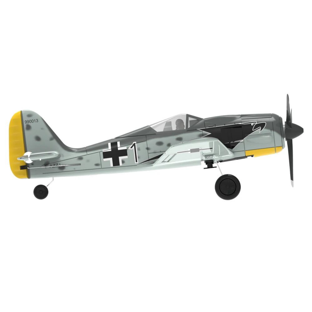 Eachine Mini FW190 400mm Wingspan 2.4G 4CH 6-Axis Gyro One Key Aerobatics XPilot Stabilization System EPP RC Airplane BNF/RTF Compatible DSM S-BUS Protocol for Beginner