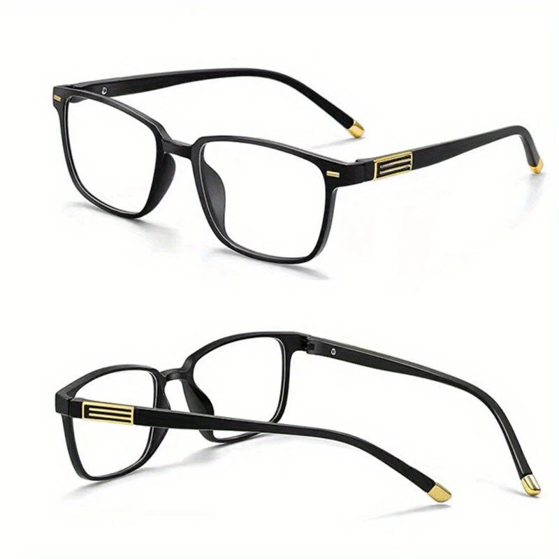Anti Blue Light Reading Glasses Men Black Full Frame Hyperopia Eyewear High-definition Comfortable Presbyopia Glasses