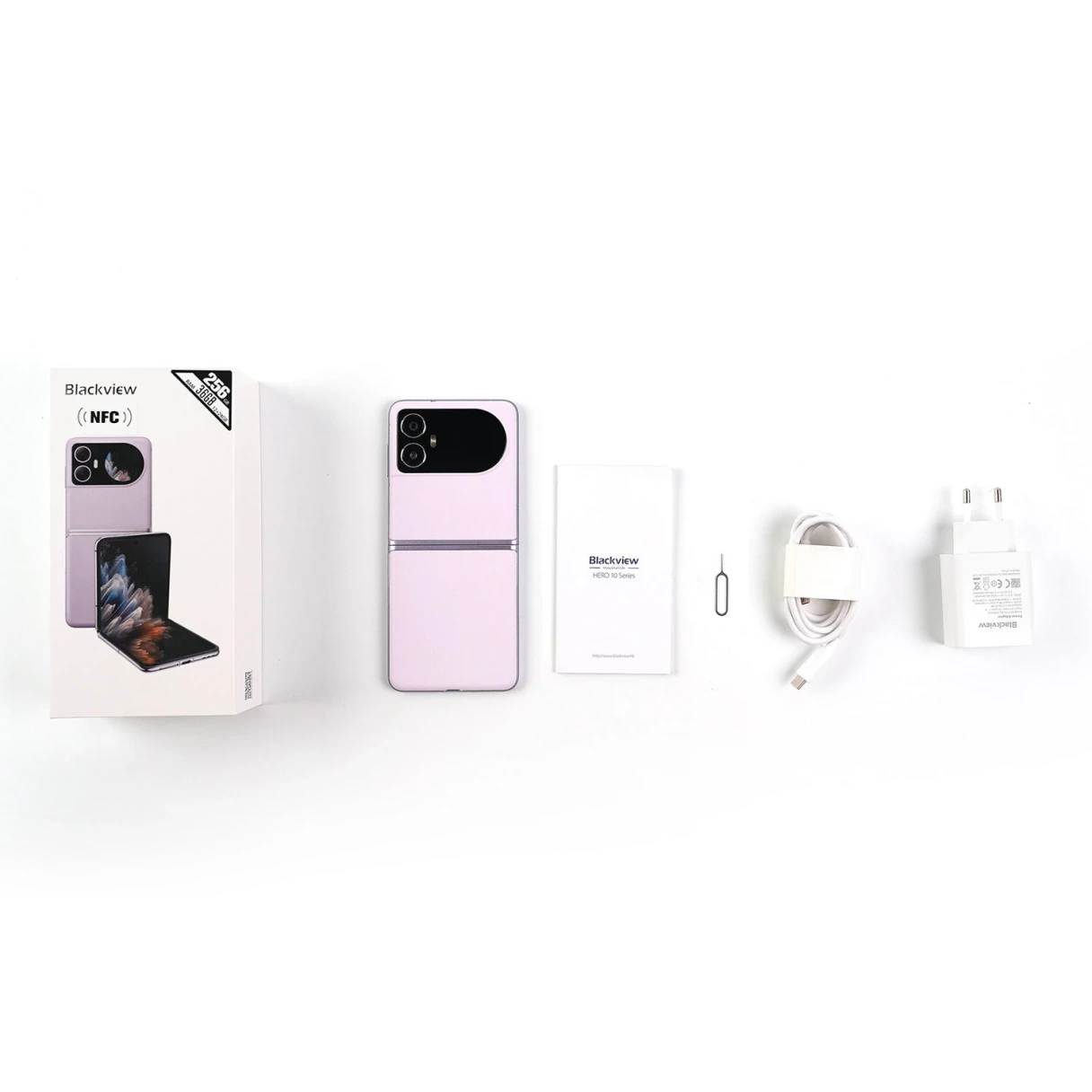 [EU Direct] Blackview HERO 10 6.9 inch 2.5K AMOLED Folding Display 36GB 256GB 45W Fast Charge 108MP Camera NFC Helio G99 Octa Core 4G Smartphone