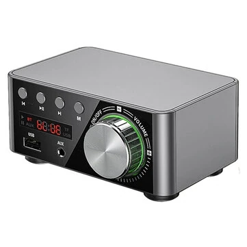 bluetooth Digital Power Amplifier D-Class Mini Amplifier HiFi Sound MP3 Player Lossless Player Mini Audio Hifi Bluetooth 5.0 Power Class D Amplifier Tpa3116 Digital Amp 50Wx2 Home Audio Car M