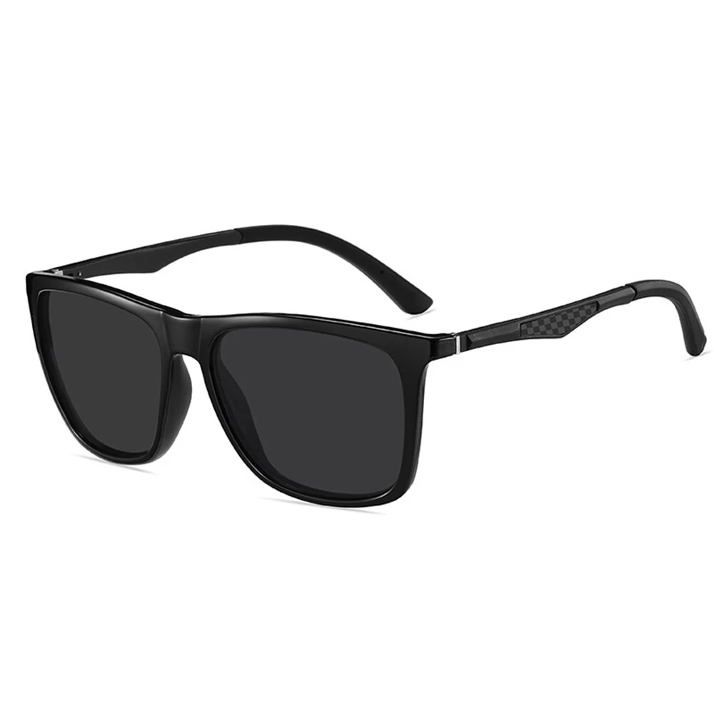 Fashion Black Square TAC Polarized Sunglasses UV400 Protection Sun Eyewear Glasses for Outdoor Cycling Driving Travel Fishing