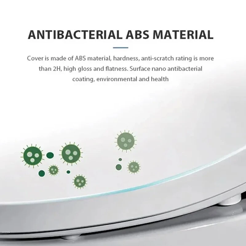 Smart Toilet Seat Cover Remote Control Automatic Bidet Heating Universal U Shape Flip Cover Plate Waterproof Multi-functional