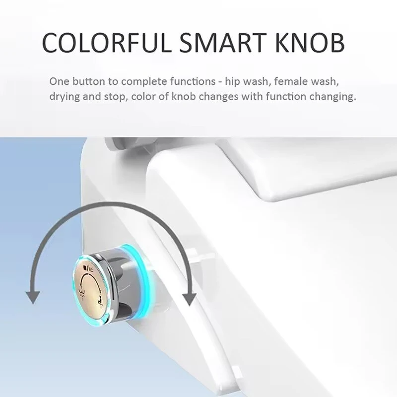 Smart Toilet Seat Cover Remote Control Automatic Bidet Heating Universal U Shape Flip Cover Plate Waterproof Multi-functional