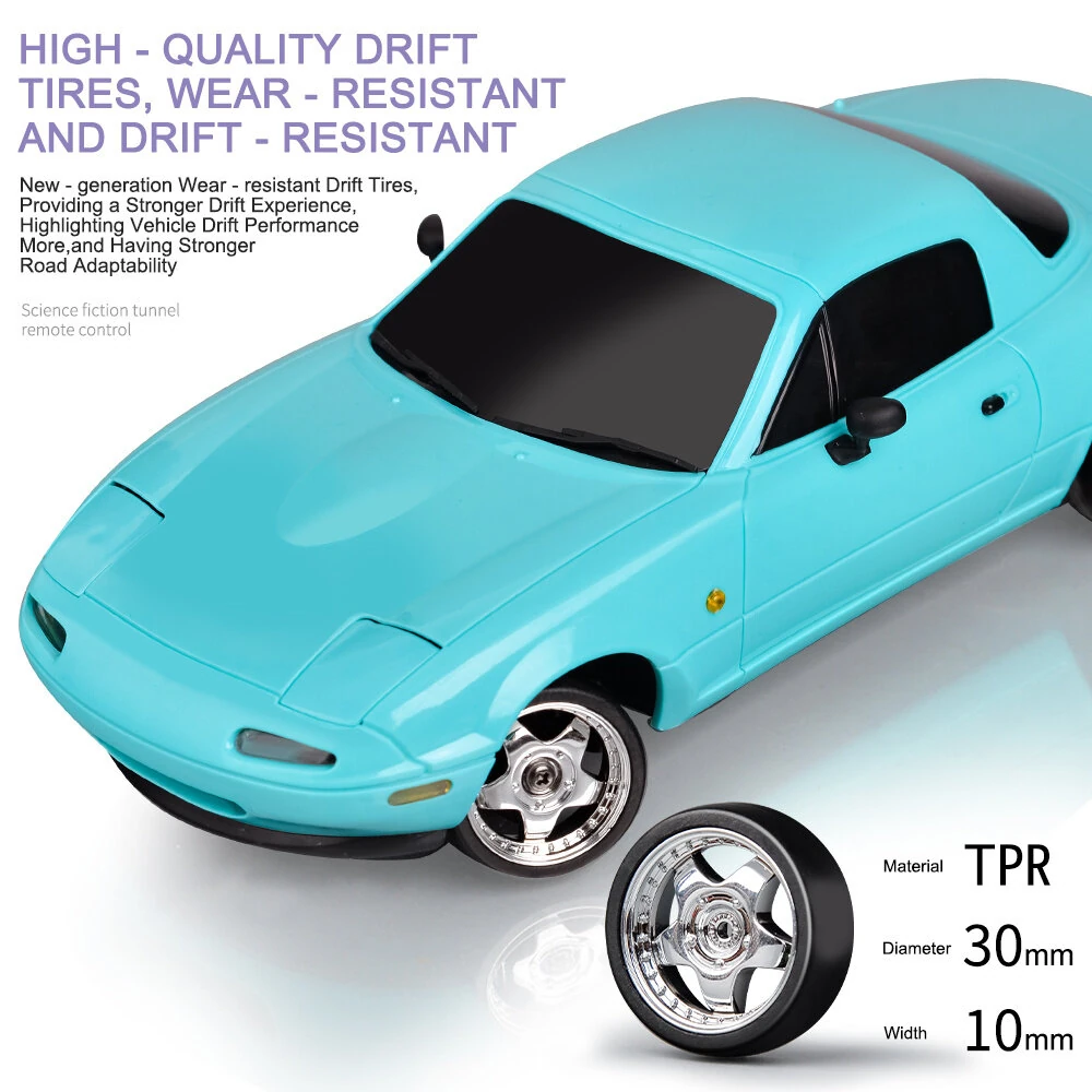 LDRC 1804 RTR 1/18 2.4G RWD RC Car Drift for Mazda MX-5 Gyro LED Light On-Road Full Proportional Racing Vehicles Models Toys