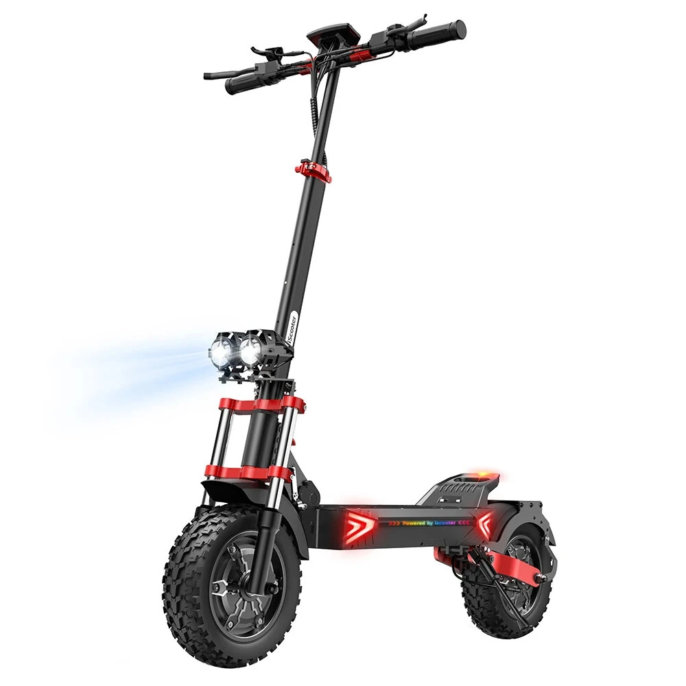 [EU DIRECT] iScooter iX8 Electric Scooter 20Ah 48V 1200W*2 Dual Motor 12in Folding Moped Electric Scooter 65-70KM Mileage Electric Scooter Max Load 150Kg