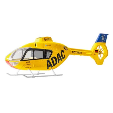 FLY WING EC135 470 Class 2.4G 6CH RC Helicopter Spare Parts Canopy with Landing Gear and Tail Motor