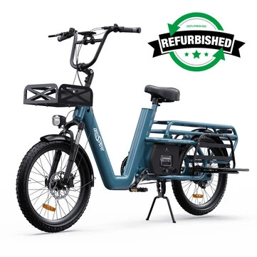 [EU Direct] Refurbished ONESPORT OT01 Electric Bike 48V 27AH Battery 650W Motor 20inches Tires 25KM Max Speed 80-100KM Max Mileage 150KG Max Load Electric Bicycle