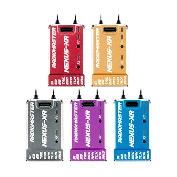 RadioMaster Nexus-XR Flight Controller Rotorflight 2.2 Gyro Integrated Receiver Multi-Function UART Ports Aluminium CNC No-Flybar RC Helicopter Control