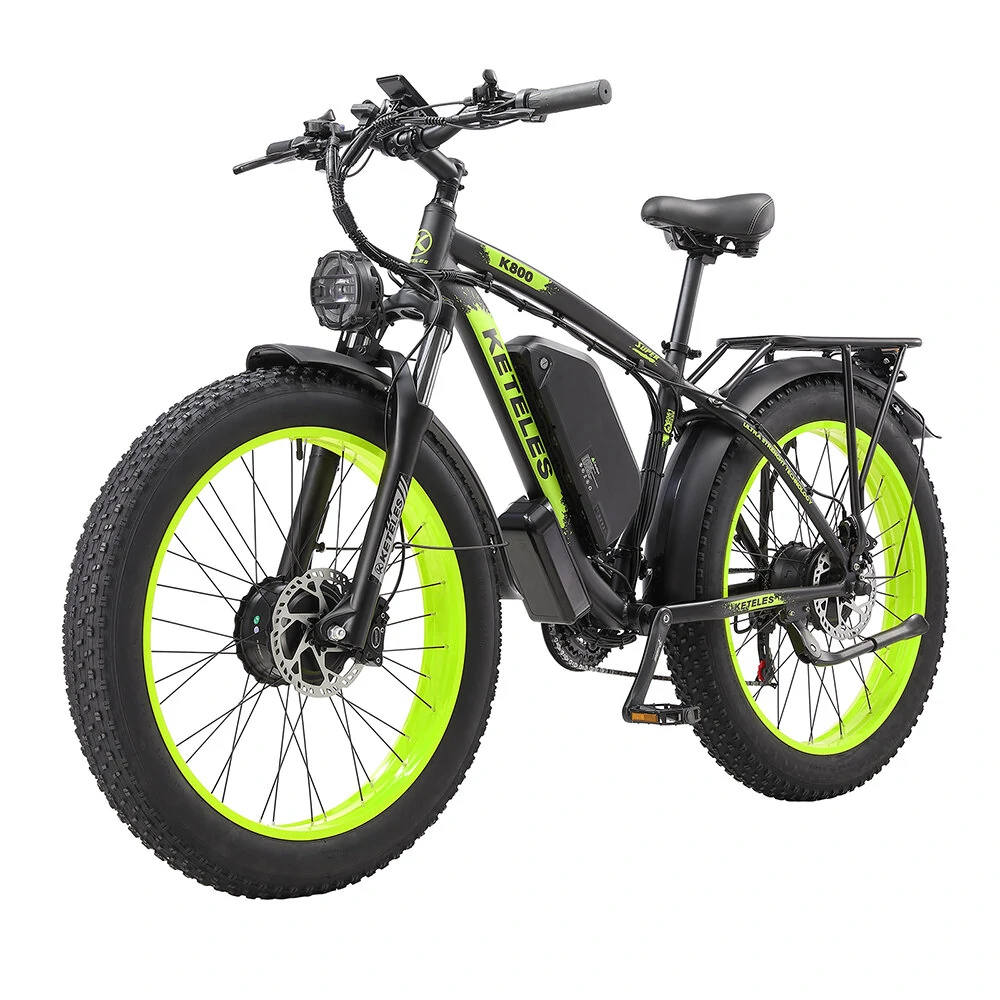 [EU DIRECT] KETELES K800 Electric Bike 48V 23Ah Battery 1000W*2 Dual Motors 26inch Tires 50-80KM Mileage Range 180KG Max Load Eelctric Bicycle