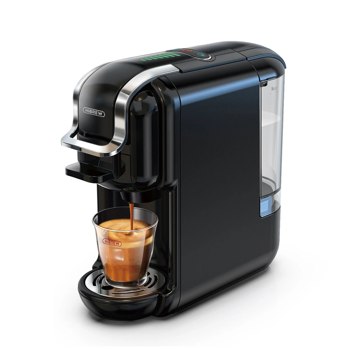 [EU/US/AE Direct] HiBREW H2B 19Bar 5 in 1 Multiple Capsule Coffee Machine Hot/Cold DG Capsules Milk  ESE Pod Ground Coffee Cafeteria