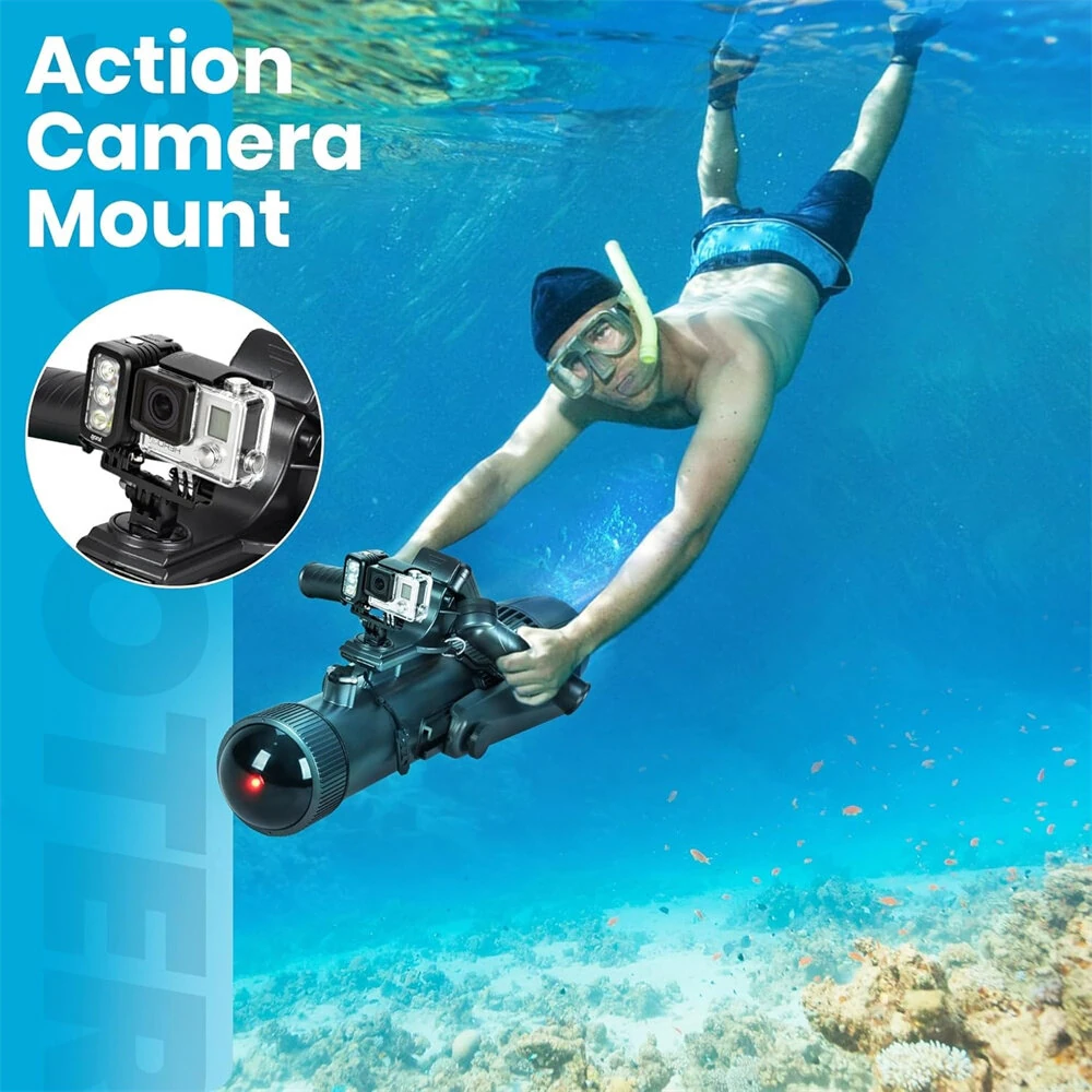 [EU Direct] CAMORO 900W Underwater Scooter for Adults 16000mAh High Capacity Removable Battery Pool Sea Diving Scooter Electric Paddle Board Motor Sea Propeller, CM9-1 Pro