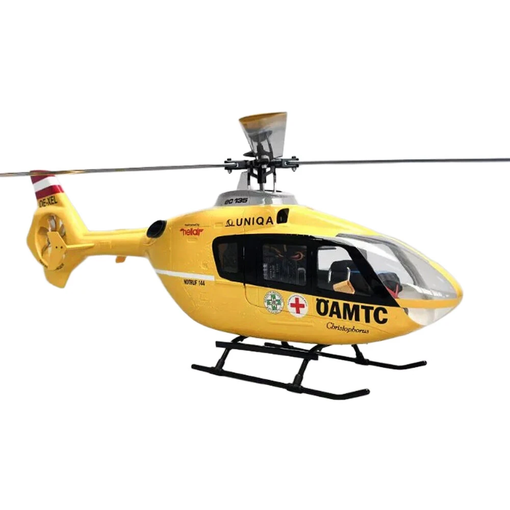 ROBAN EC135 450 Class 2.4G 11CH Yellow Red Tail 4 blades GPS Stabilized Scale RC Helicopter RTF With X2 Flight Controller