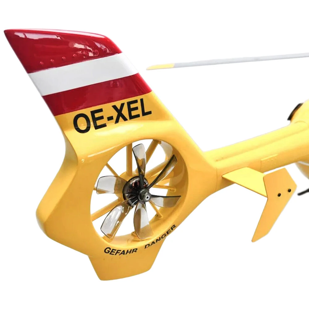 ROBAN EC135 450 Class 2.4G 11CH Yellow Red Tail 4 blades GPS Stabilized Scale RC Helicopter RTF With X2 Flight Controller