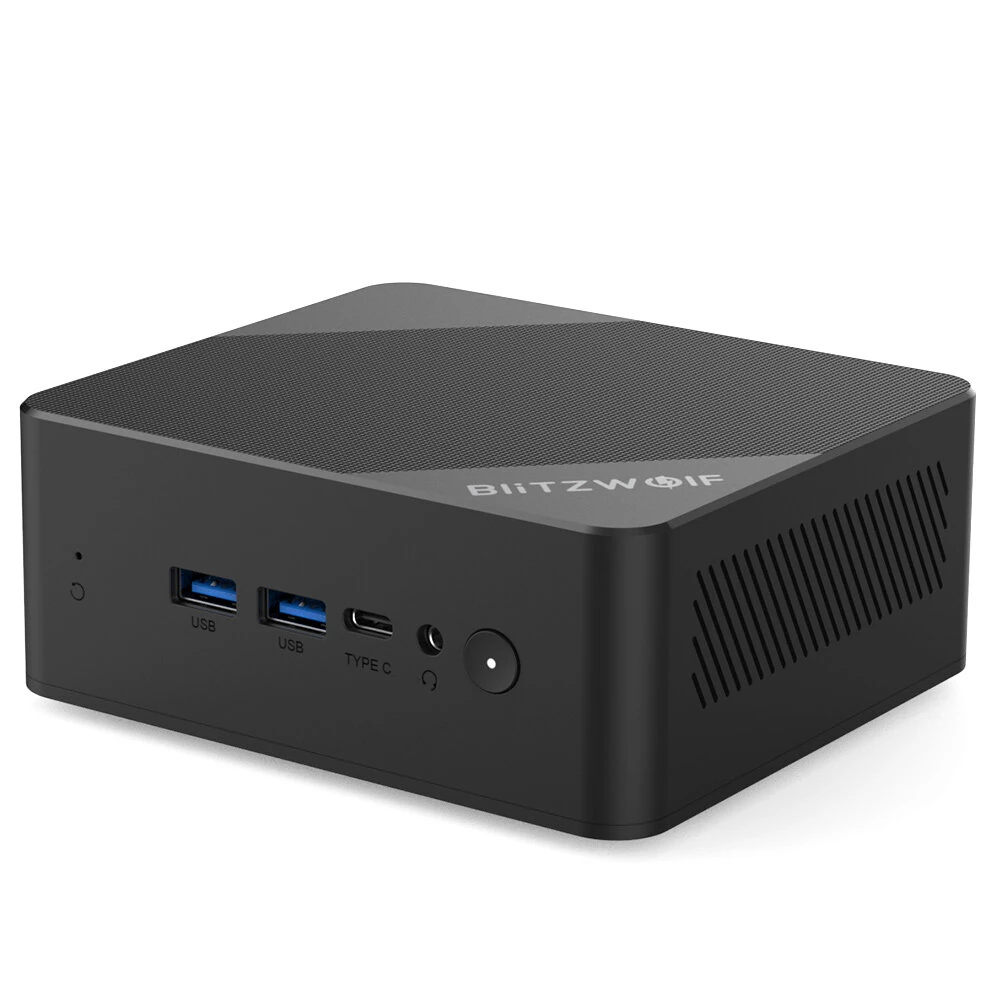 Blitzwolf MPC3 Mini PC AMD Ryzen 5 3500U Quad Core 16GB RAM DDR4 512GB SSD 4K Dual HD Dual Output Windows 11 Pro Mini Gaming Computer Desktop PC