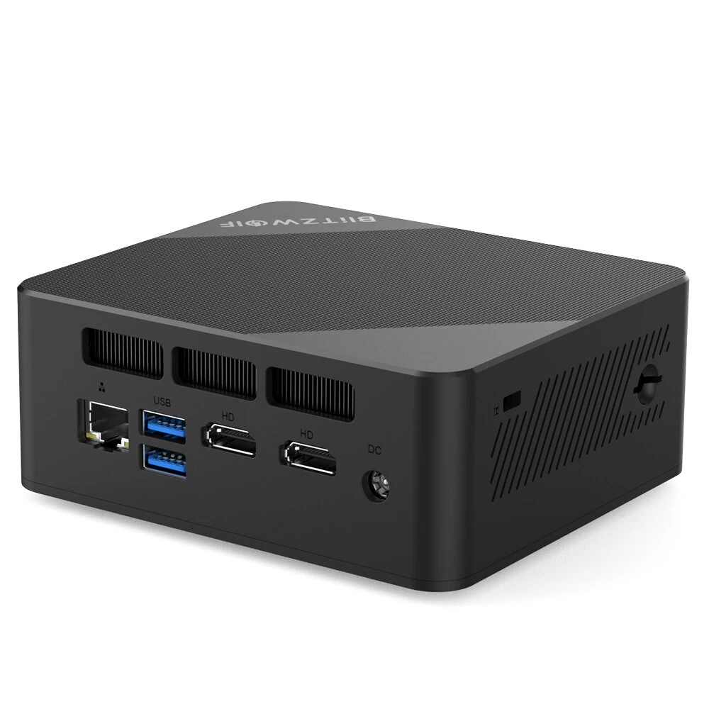 Blitzwolf MPC3 Mini PC AMD Ryzen 5 3500U Quad Core 16GB RAM DDR4 512GB SSD 4K Dual HD Dual Output Windows 11 Pro Mini Gaming Computer Desktop PC
