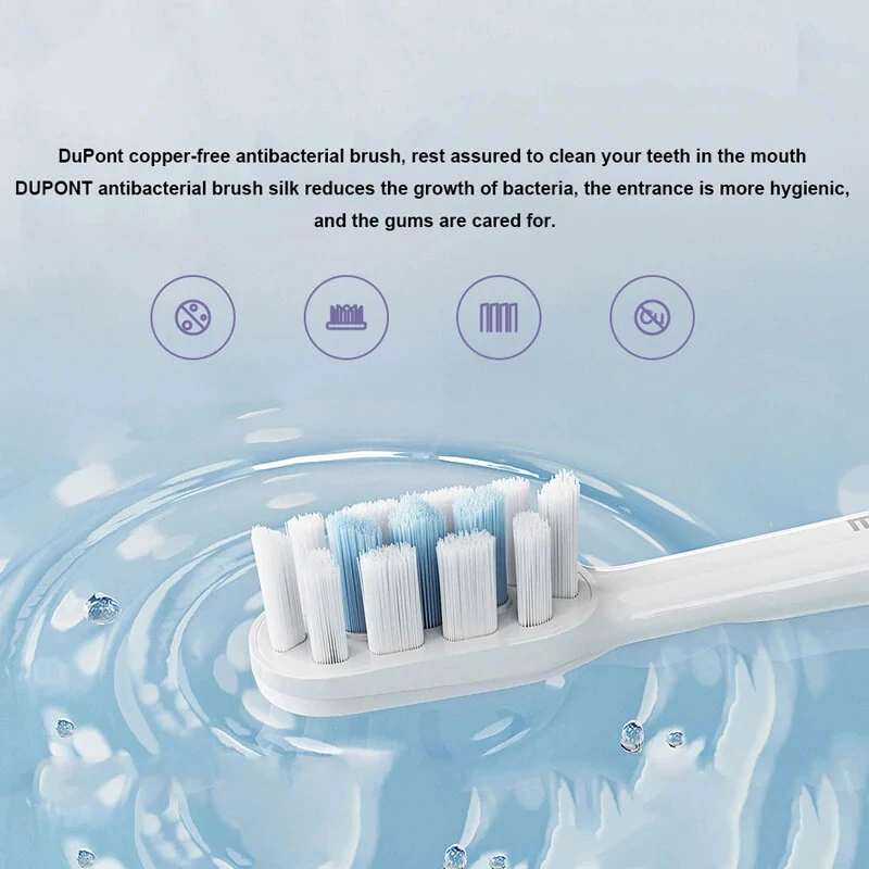 Xiaomi Mijia T302 Sonic Electric Toothbrush with DuPont Antibacterial Bristles Four Cleaning Modes 150 Days Battery Life 360° Wireless Charging, and IPX8 Waterproof for Comprehensive Oral Hygiene Care