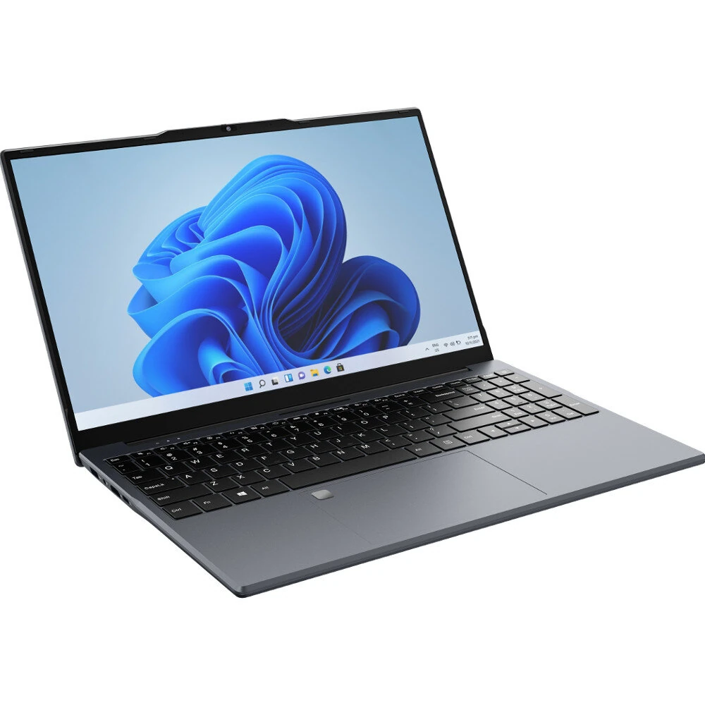 Ninkear N15 Air Laptop Intel Twin Lake N150 16GB DDR4 512GB SSD 15.6 Inch FHD IPS Screen Fingerprint Unlock Backlit Keyboard 46.2Wh Battery Narrow Bezel Notebook