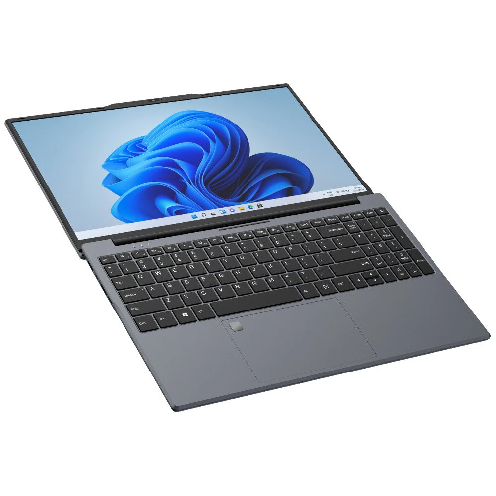 Ninkear N15 Air Laptop Intel Twin Lake N150 16GB DDR4 512GB SSD 15.6 Inch FHD IPS Screen Fingerprint Unlock Backlit Keyboard 46.2Wh Battery Narrow Bezel Notebook
