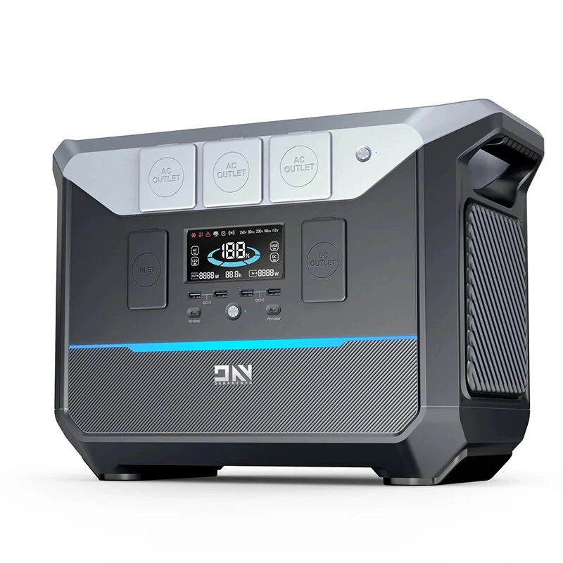 [EU Direct] DaranEner NEO2000 Portable Power Station 2000W 2073.6Wh LiFePO4 Battery UPS Power Supply AC Sockets with 1.8 Hours Fast Charging Solar Powered Generator for Outdoors Camping Travel RV Home Use Emergency EU Plug