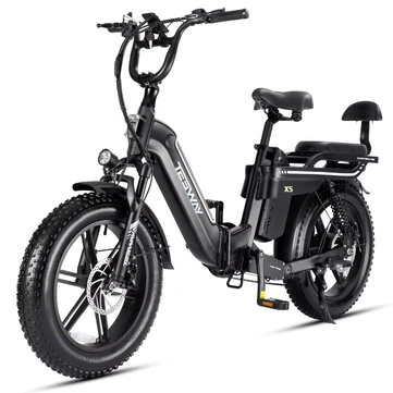 [EU DIRECT] TESWAY X5 Electric Bike 48V 30AH 250W(MAX 750W) Motor 20inch 100-130KM Max Mileage 150KG Max Load Electric Bicycle