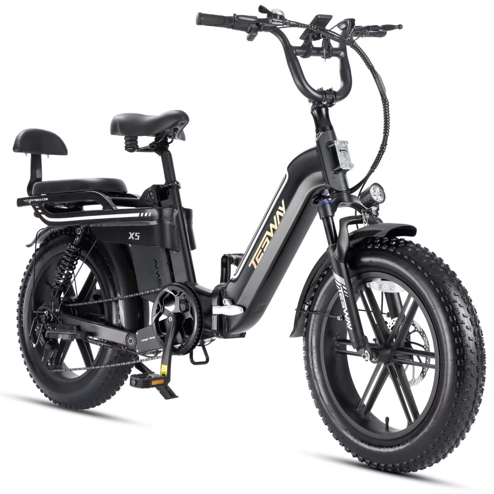 [EU DIRECT] TESWAY X5 Electric Bike 48V 30AH 250W(MAX 750W) Motor 20inch 100-130KM Max Mileage 150KG Max Load Electric Bicycle
