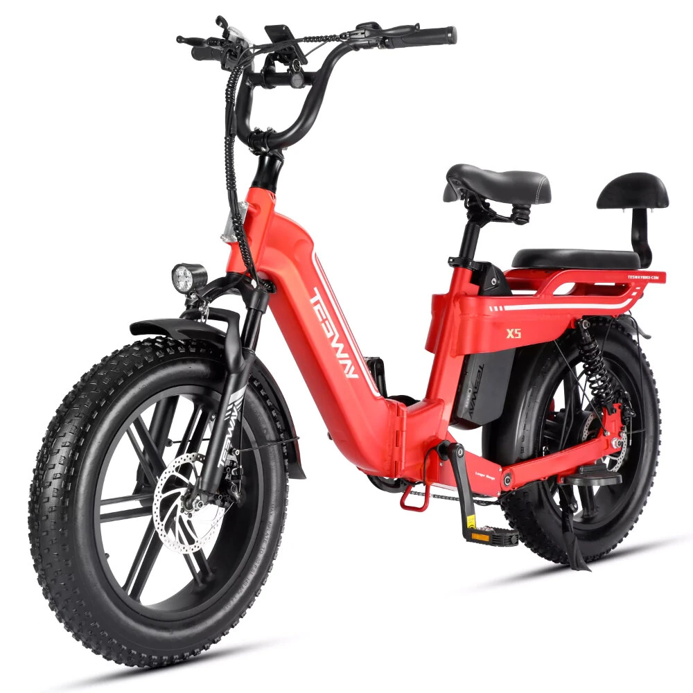 [EU DIRECT] TESWAY X5 Electric Bike 48V 30AH 250W(MAX 750W) Motor 20inch 100-130KM Max Mileage 150KG Max Load Electric Bicycle