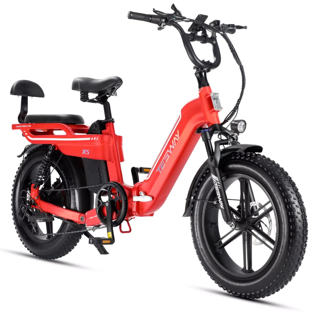 [EU DIRECT] TESWAY X5 Electric Bike 48V 30AH 250W(MAX 750W) Motor 20inch 100-130KM Max Mileage 150KG Max Load Electric Bicycle