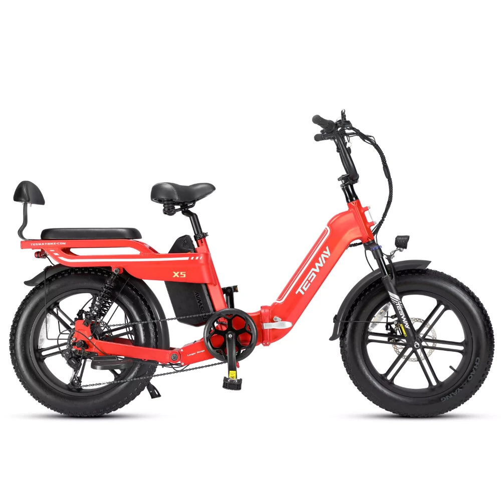 [EU DIRECT] TESWAY X5 Electric Bike 48V 30AH 250W(MAX 750W) Motor 20inch 100-130KM Max Mileage 150KG Max Load Electric Bicycle