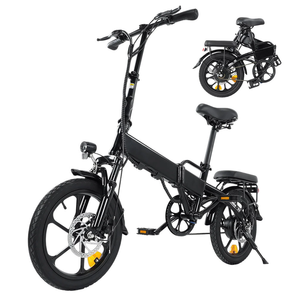 [EU DIRECT] isinwheel U3 Electric Bike 36V 7.8AH 500W Motor 16inch Tire 55KM Max Mileage 120KG Max Load Electric Bicycle
