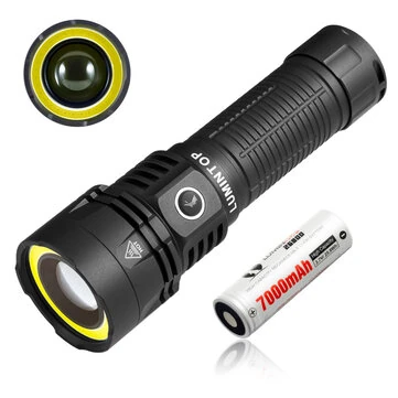 Lumintop W2 2in1 LED COB Flashlight SFT25 700M Long Range LED Spotlight With 1500LM Super Bright COB Flood Red Light USB Type-C Rechargeable 26800 Battery LED Torch for Outdoor Adventure Magn