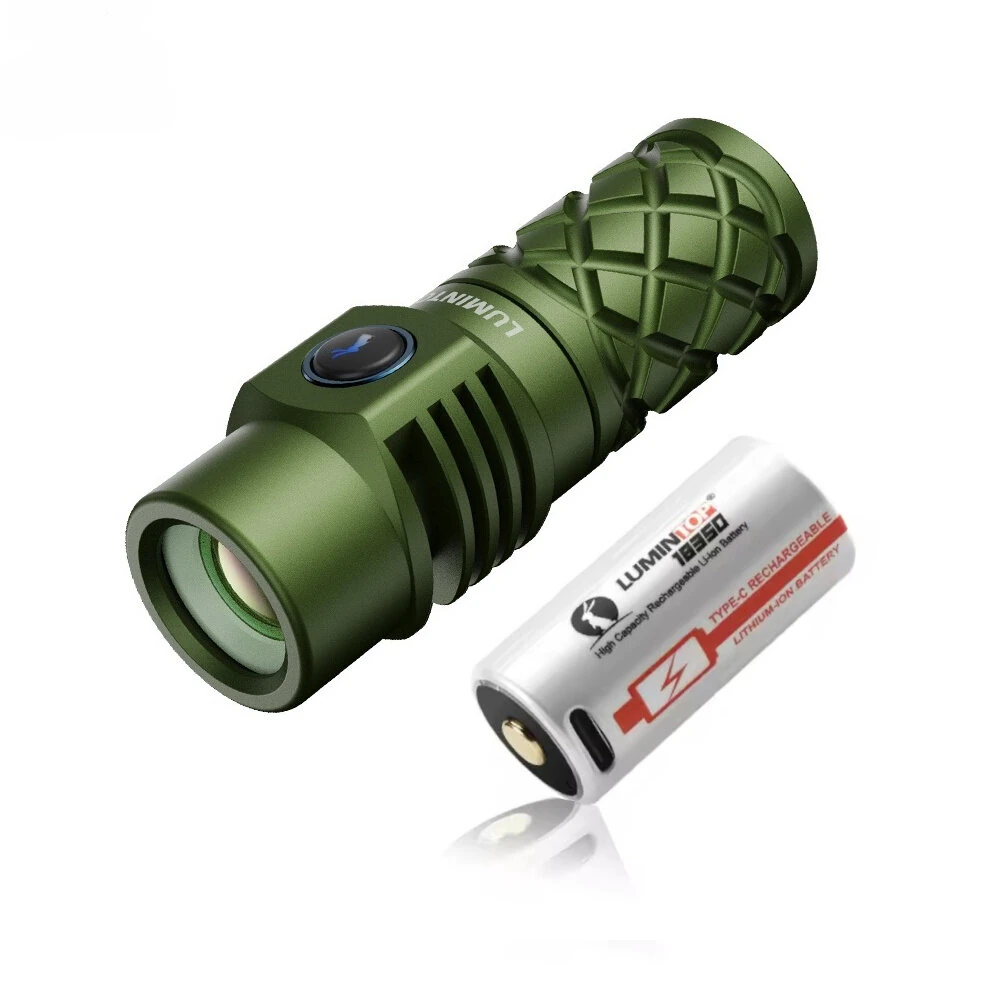LUMINTOP THORMINI 700M Long Distance LEP Flashlight with 18350 Battery, 250 Lumens Long Shoot Beam Strong LEP Spotlight Portable Search Torch Outdoor Survival Tools