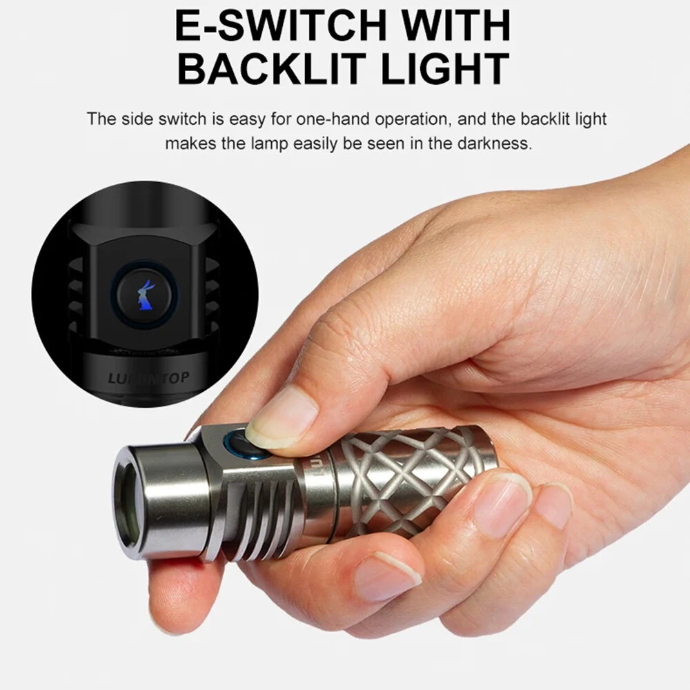 LUMINTOP THORMINI 700M Long Distance LEP Flashlight with 18350 Battery, 250 Lumens Long Shoot Beam Strong LEP Spotlight Portable Search Torch Outdoor Survival Tools