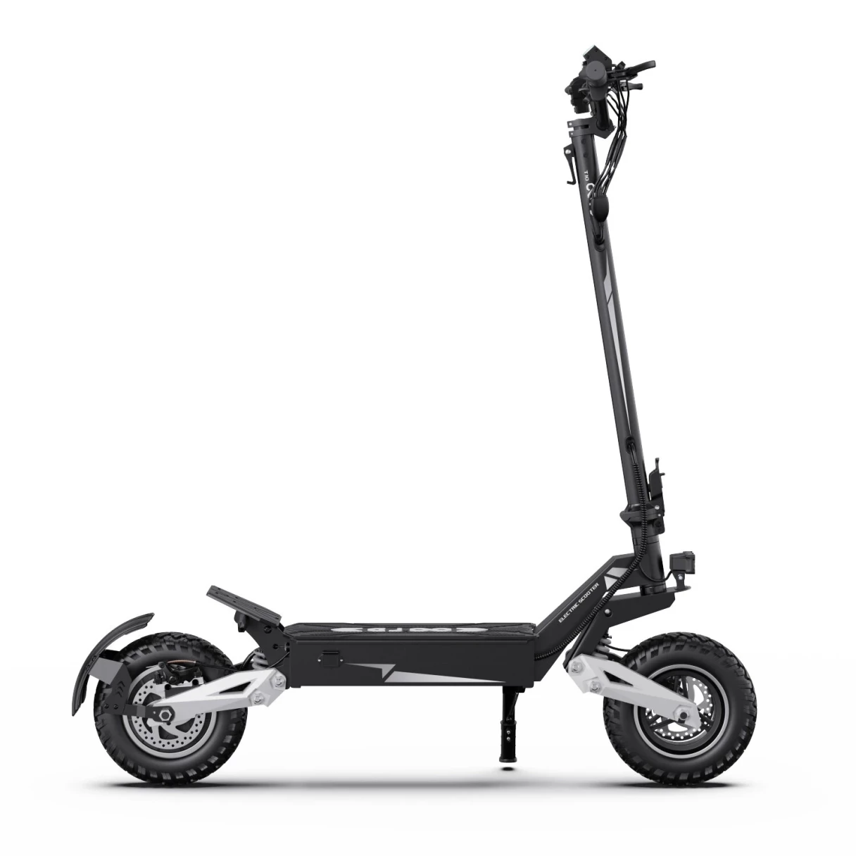 [EU DIRECT] OOTD T10 Electric Scooter 48V 13.5Ah Battery 500W Motor 11inch Off-Road Pneumatic Tires 35-45KM Max Mileage 150KG Max Load Folding E-Scooter