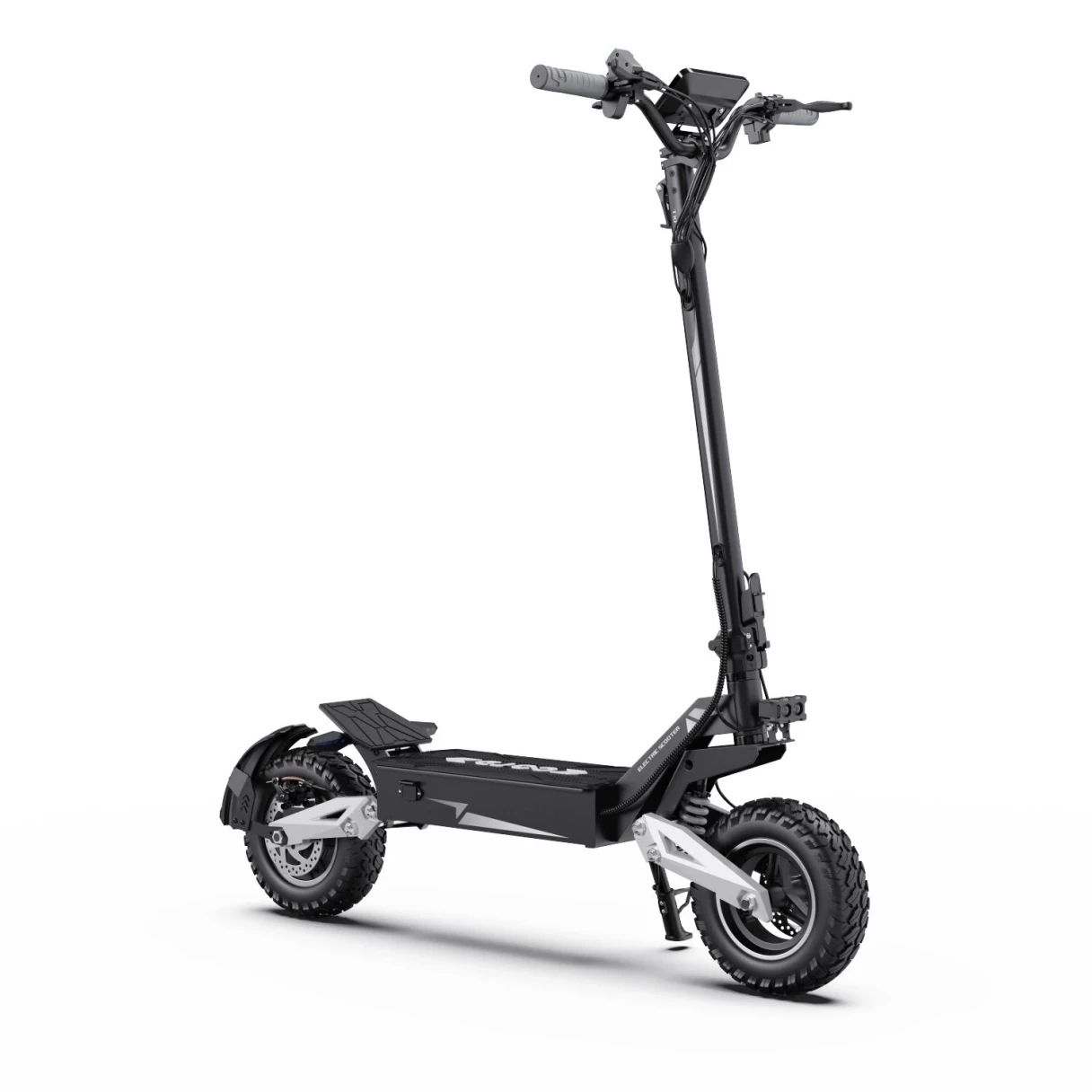[EU DIRECT] OOTD T10 Electric Scooter 48V 13.5Ah Battery 500W Motor 11inch Off-Road Pneumatic Tires 35-45KM Max Mileage 150KG Max Load Folding E-Scooter