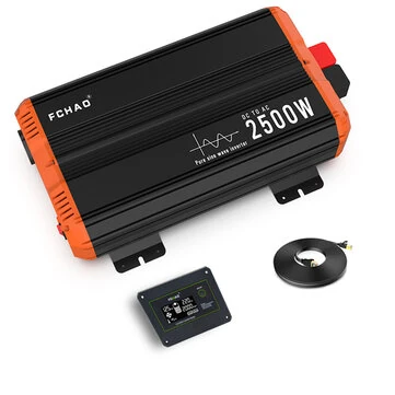 [EU Direct] FCHAO 2500W 24V To 220V 230V Pure Sine Wave Inverter with LCD External Display Switch Auto Accessories Power Converter For Home Camping And RV Solar Panel Car Inverter, PST-2500W-