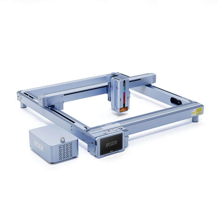 iKier K1 Pro Max 48W/24W Power Switching Engraving Machine Engraver Laser Cutter With 4.3" Touch Screen / Air Assist 900mm/s Ultra Fast Speed Motorized Z-axis Autofocus