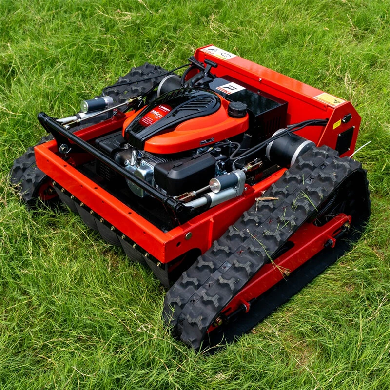 EU RV225 Remote Control Robot Lawn Mower 600m Range 9hp Engine Adjustable 10-150mm Cutting Height 1500m²/h Efficiency