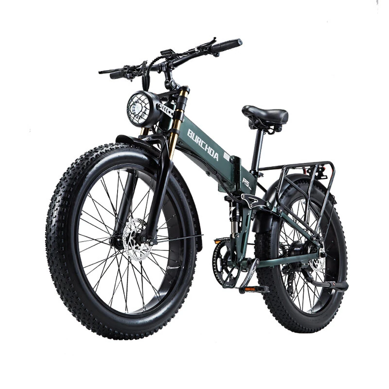 [EU DIRECT] BURCHDA R5 PRO Electric Bike 48V 20AH Battery 1000W Motor 26*4.0inch Tires 70-90KM Mileage 180KG Max Load Folding Electric Bicycle