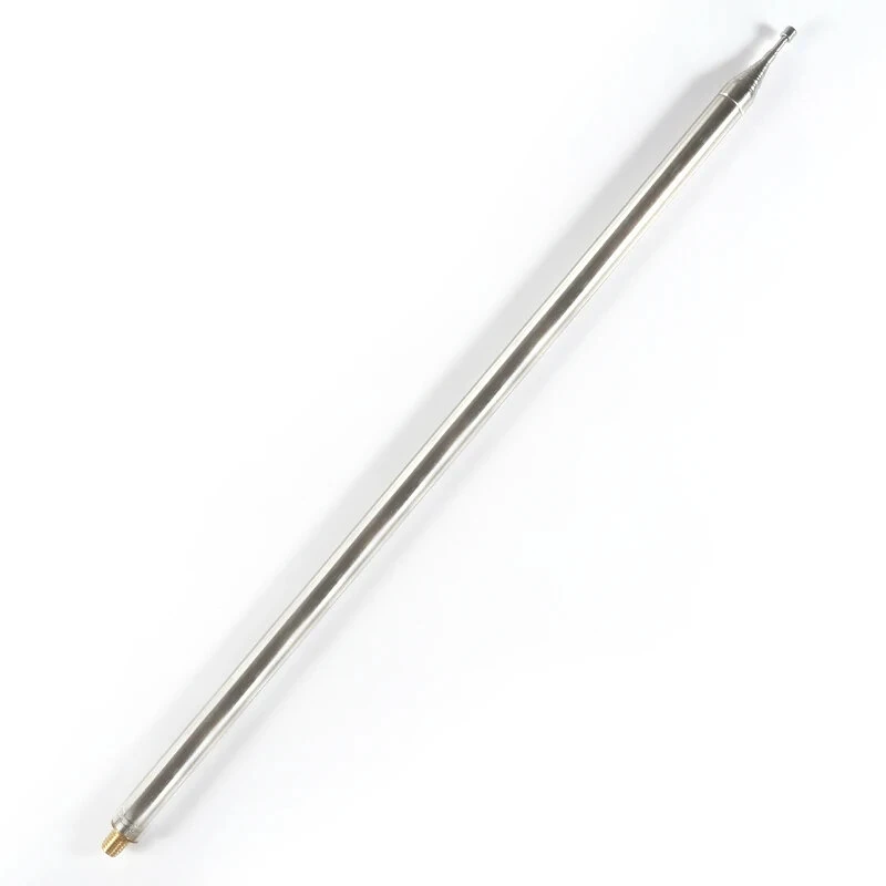 Stainless Steel Whip Antenna 5.6m Long Retractable M10 Connector DIY HF Radio GP Antenna High Strength Rust Free Multi Section Design