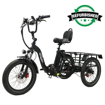 [EU Direct] Refurbished ONESPORT OT30 Electric Tricycle Cargo 48V 13Ah Battery 500W Motor 20inches Tires 80KM Max Mileage 180KG Max Load Folding Electrc Bike