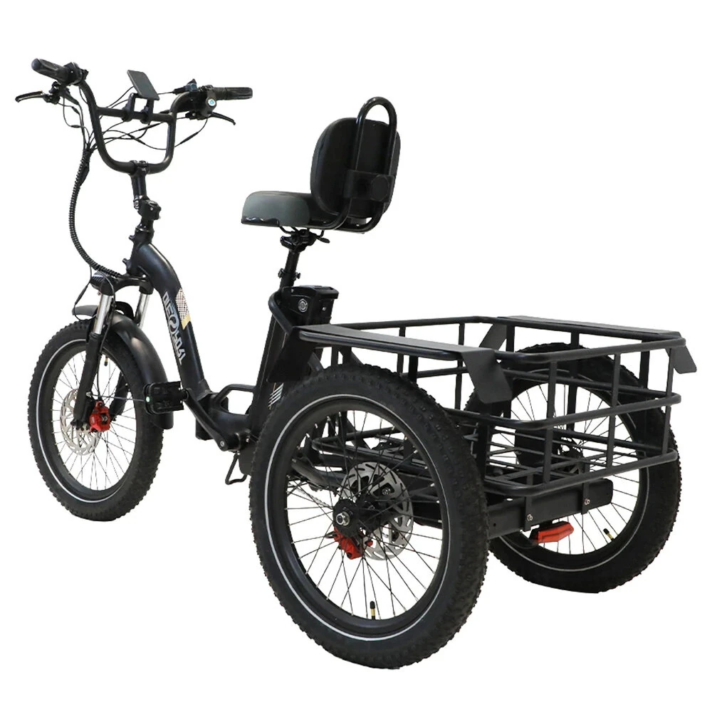 [EU Direct] Refurbished ONESPORT OT30 Electric Tricycle Cargo 48V 13Ah Battery 500W Motor 20inches Tires 80KM Max Mileage 180KG Max Load Folding Electrc Bike
