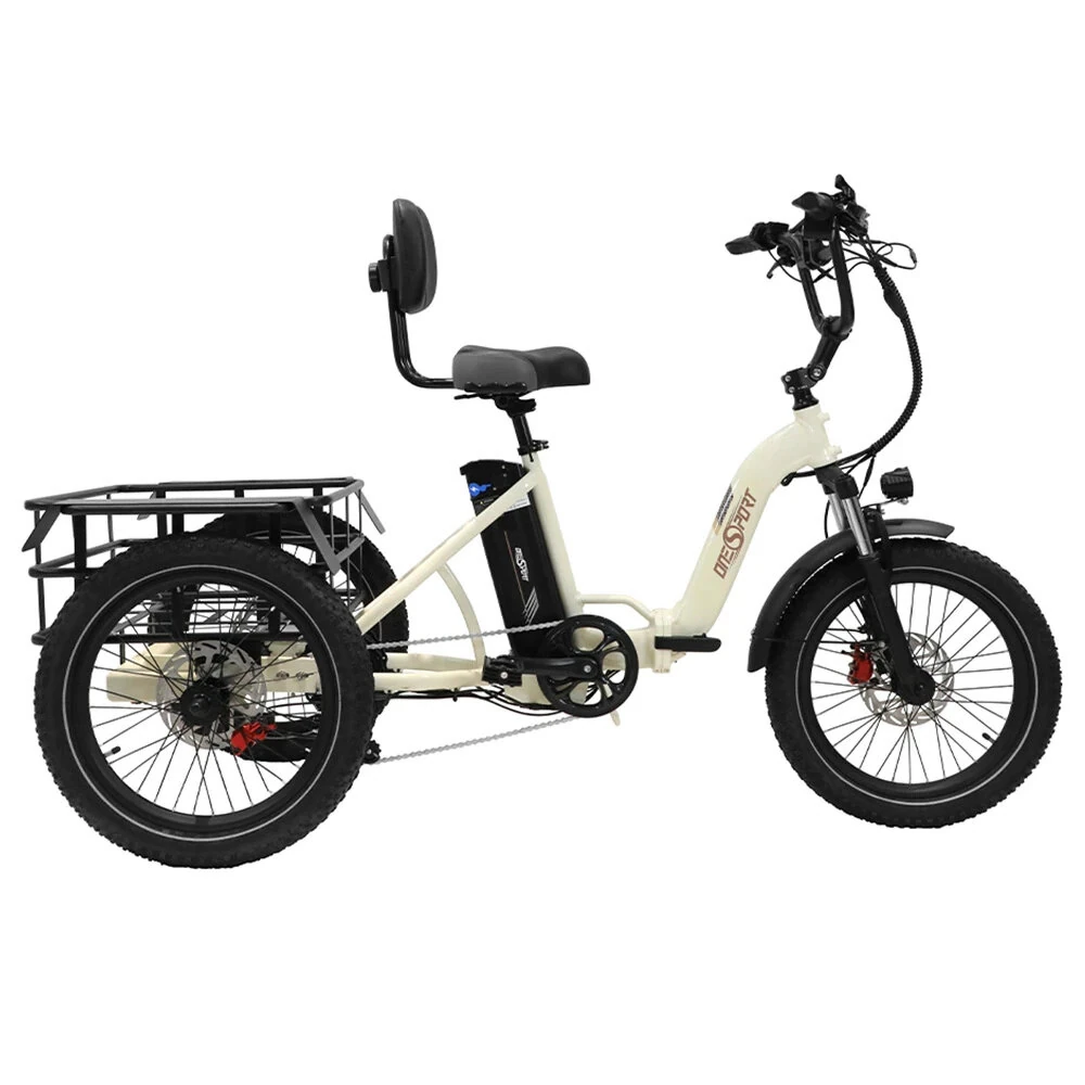 [EU Direct] Refurbished ONESPORT OT30 Electric Tricycle Cargo 48V 13Ah Battery 500W Motor 20inches Tires 80KM Max Mileage 180KG Max Load Folding Electrc Bike