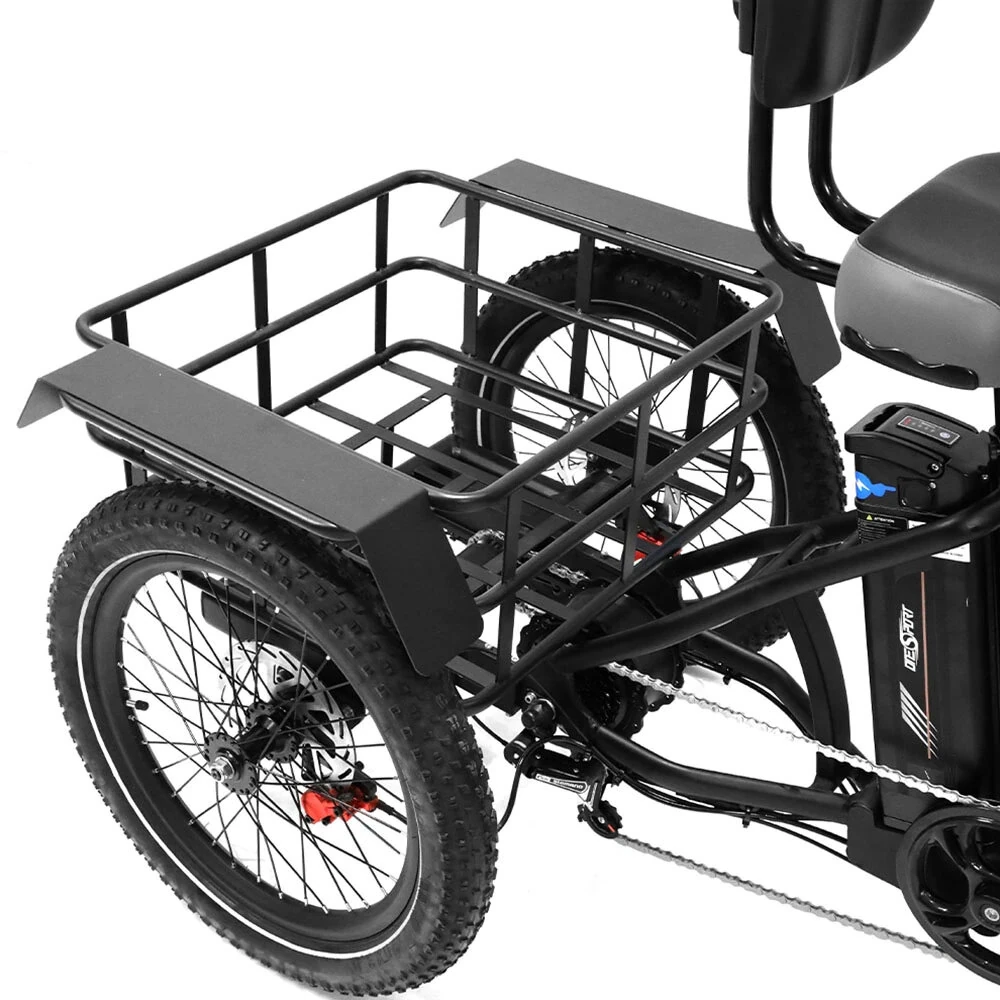 [EU Direct] Refurbished ONESPORT OT30 Electric Tricycle Cargo 48V 13Ah Battery 500W Motor 20inches Tires 80KM Max Mileage 180KG Max Load Folding Electrc Bike