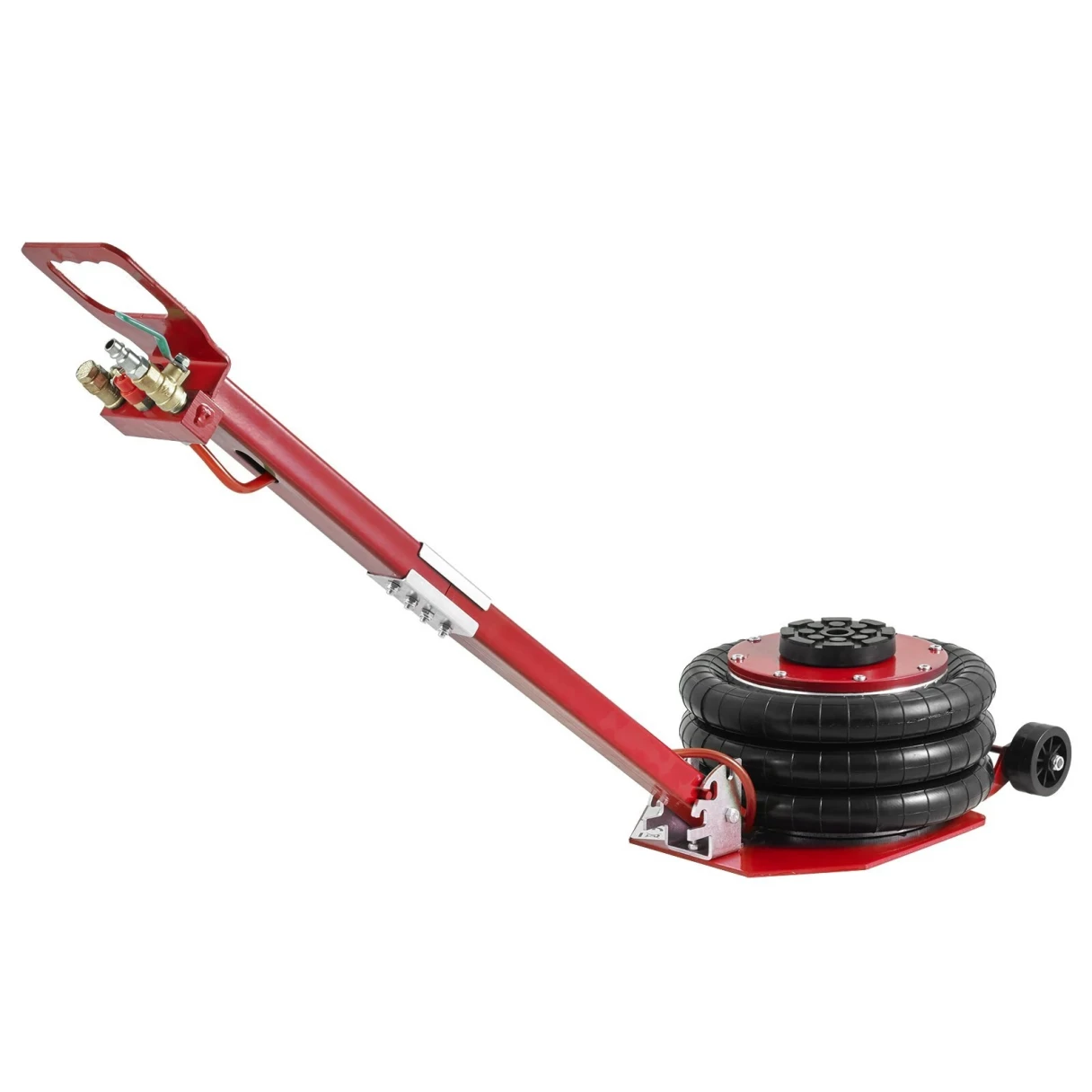 Mudiro Air Jack 5 Ton/11000 lbs Triple Bag Airbag Jack with Six Steel Pipes 18.5 inch/470 mm Lift up Fast Lifting Pneumatic Jack with Adjustable Handle for Car Garage Repair