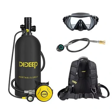 [EU Direct] DIDEEP 3L Scuba Oxygen Cylinder Air Tank Scuba Reserve Air Tank Pump Snorkeling Gear Snorkeling Diving Equipment