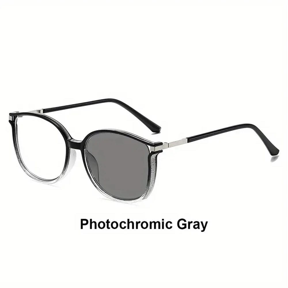 Anti-blue Light Photochromic Reading Glasses Fashion Diamonds Frames Outdoor UV protection Presbyopia Eyeglasses