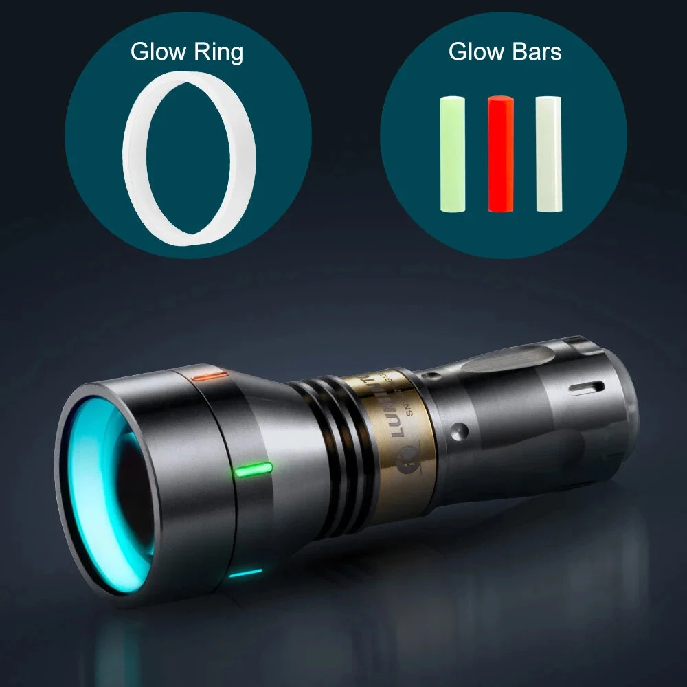 Lumintop ThorII 1700M 350LM Long Range LEP Flashlight High Power Titanium Heavy Duty LED Thrower Flashlight USB Type-C Rechargeable 18350 18650 EDC Tools LEP Torch