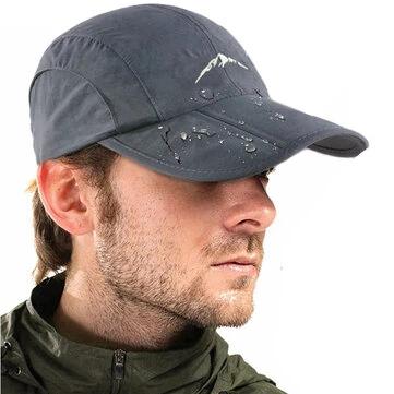 Outdoor Sport Long Brim Foldable Baseball Cap Unisex Waterproof Breathable Quick Drying Sun Protection Peaked Cap